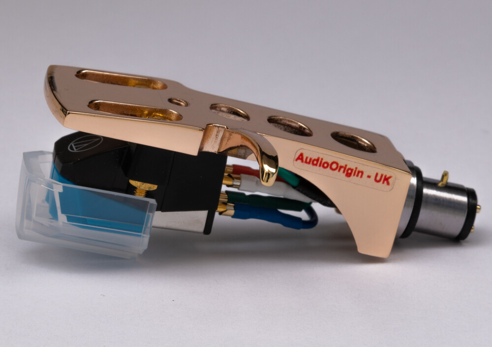 Rose Gold Headshell, cartridge, stylus for Technics SL1610, SL1700, SL1710, SL23