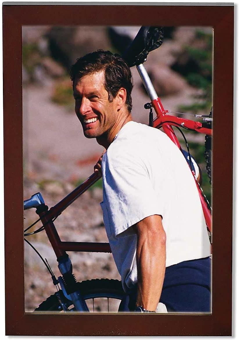 Lawrence Frames Walnut Wood Picture Frame, Gallery 4×6, Light