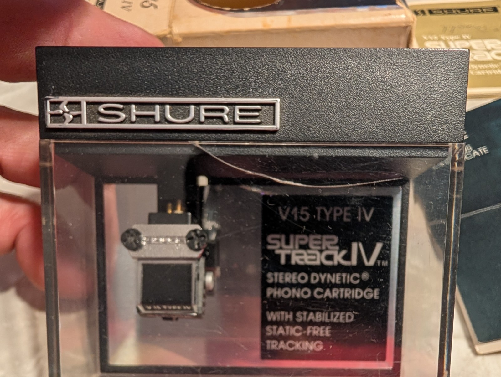 Shure V15 Type IV Super track stereo dynetic Phono Cartridge Stylus & Box