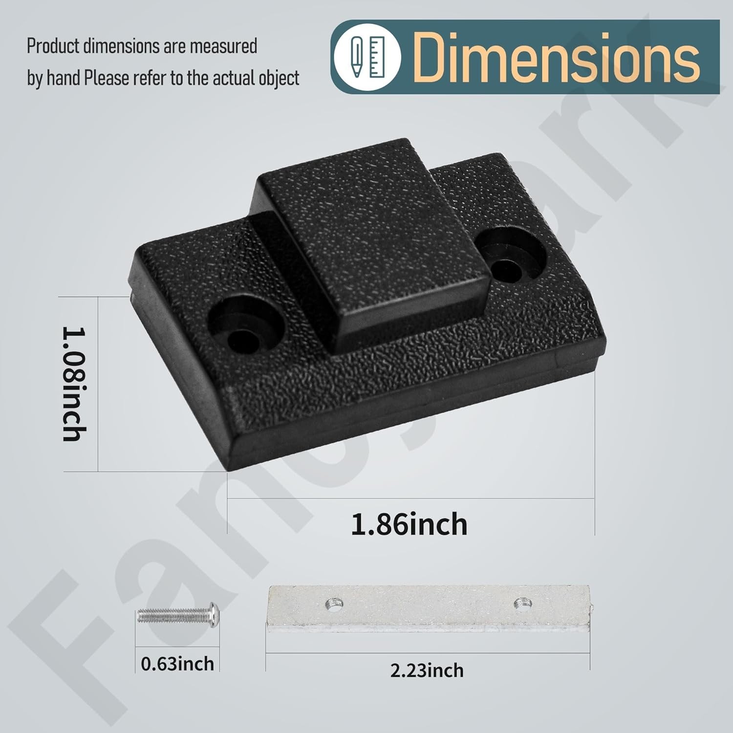 2 Pack Dust Cover Hinge Set Replacement Part for Turntables SL 1200 Black