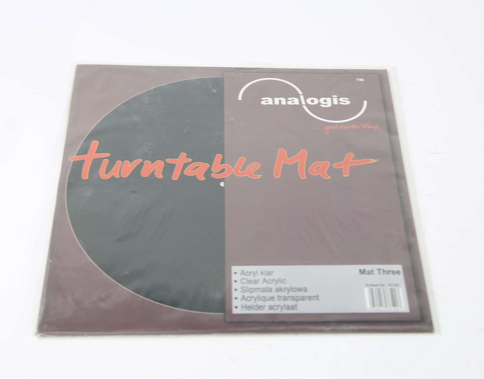 Set Pro-ject Leather It Plate Mat + Plate Clamp + Analog Acrylic Cover