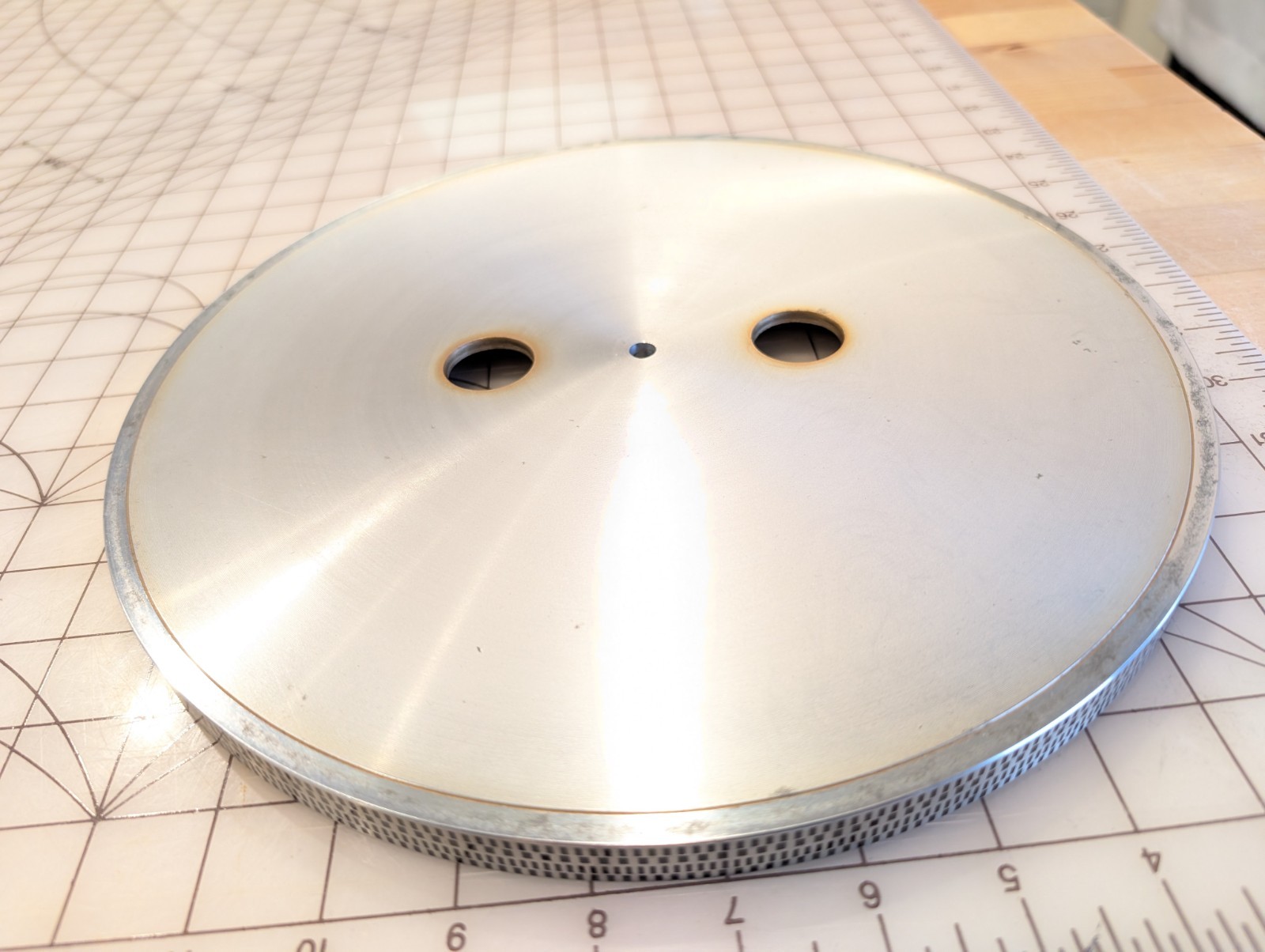 Vintage 1970s Pioneer Turntable Platter Off A PL-510 Serial PNR 022