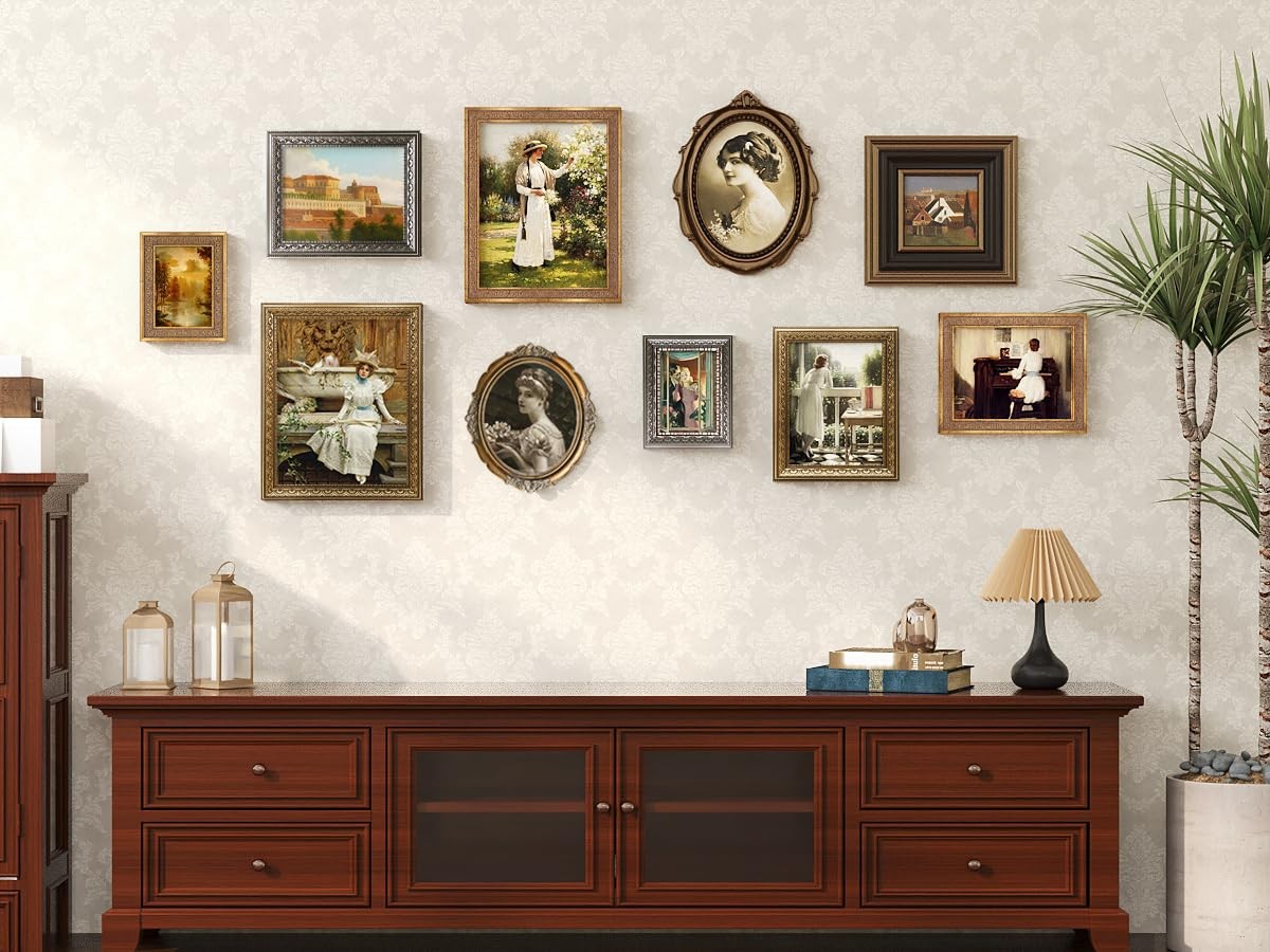 BSRHOME 11×14 Vintage Picture Frames,Antique Frame 1Pack, Gold