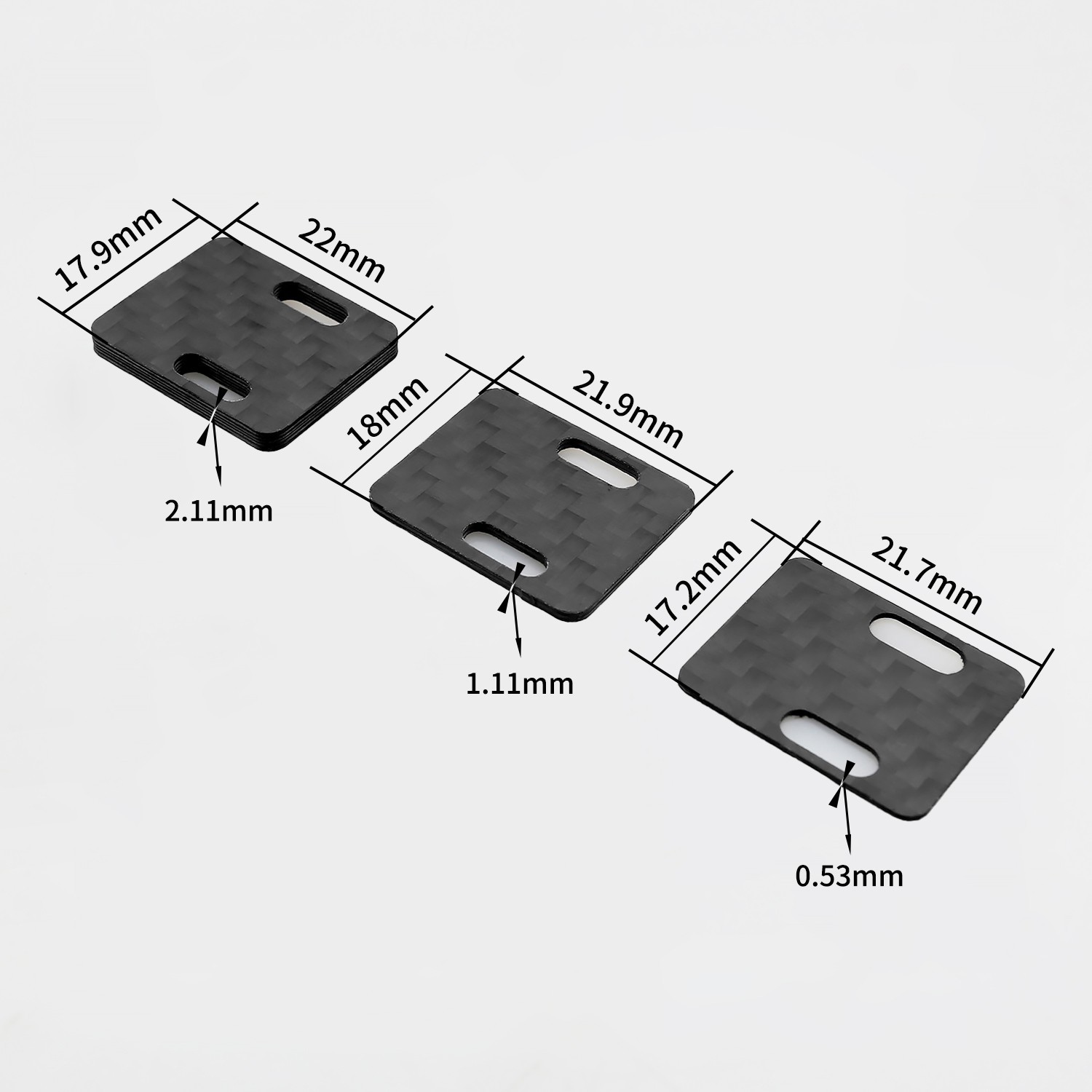 Cartridge Headshell shims Spacer VTA Adjust made of carbon fiber for turntable