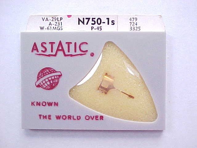 ASTATIC VACO Sapphire Stereo Needle Stylus Cartridge N750-1s P-45 Phonograph