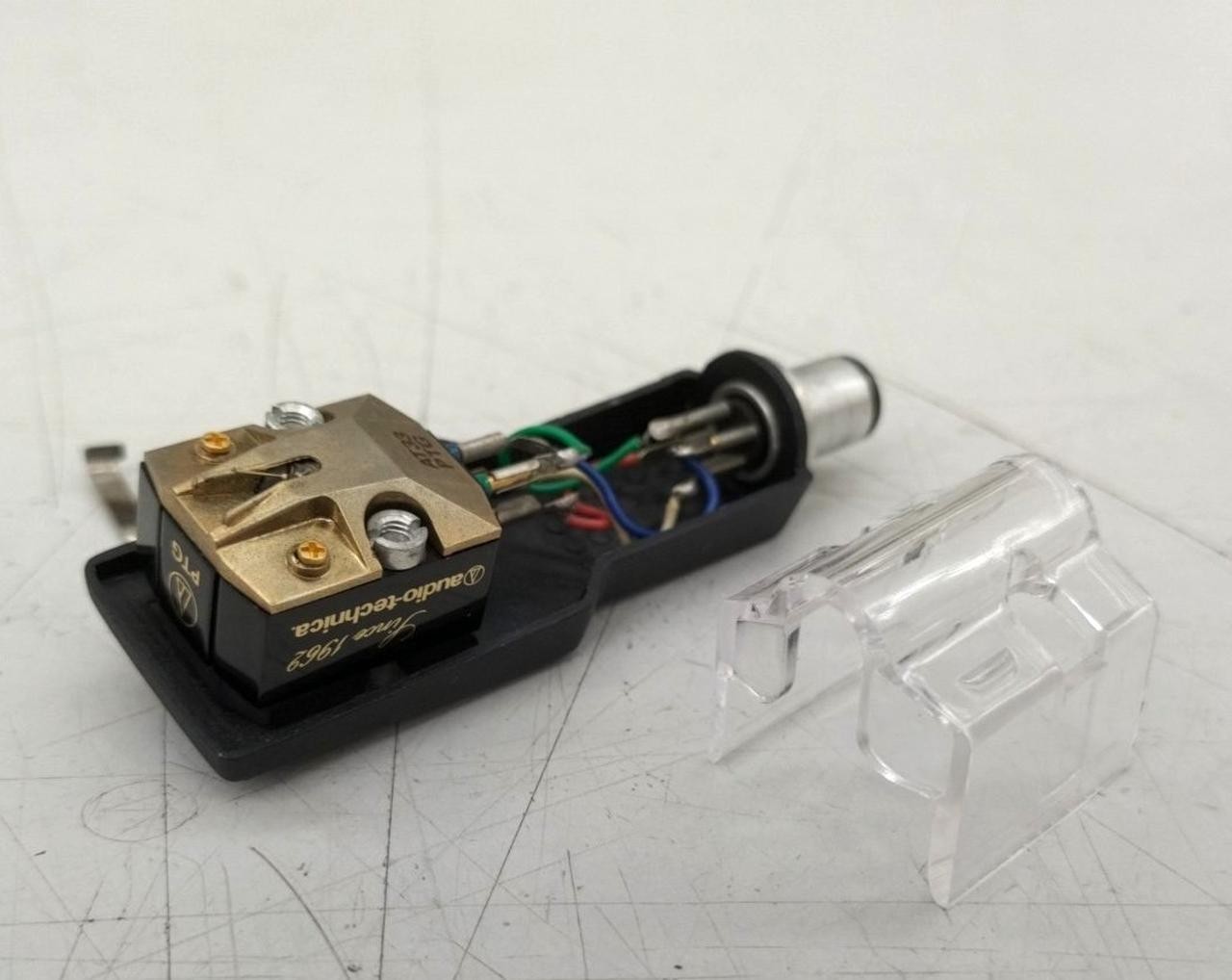 Audio-Technica AT33PTG MC Phono Cartridge Sony Headshell Stylus H0.63in W0.65in