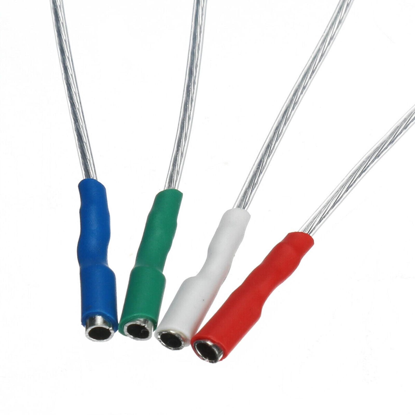 4Pcs 7N headshell wires OFC turntable leads phono cartridge cables replacement F
