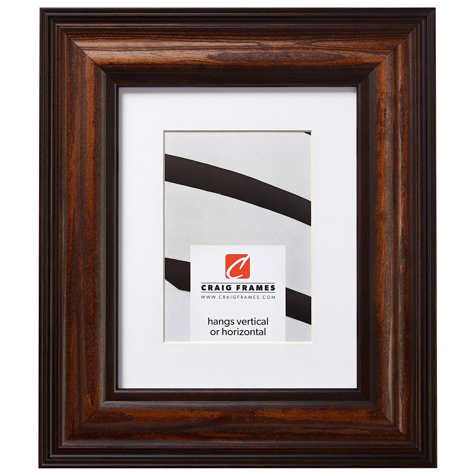 Craig Frames Potomac, 8.5 x 11 Inch American x 11, 80826200 Dark Walnut