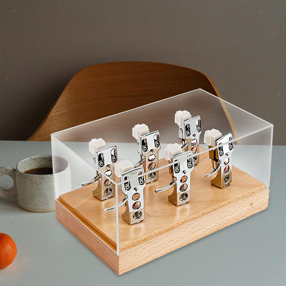 2PCS Clear Turntable Headshell Storage Box Accessory High End for Phonograph