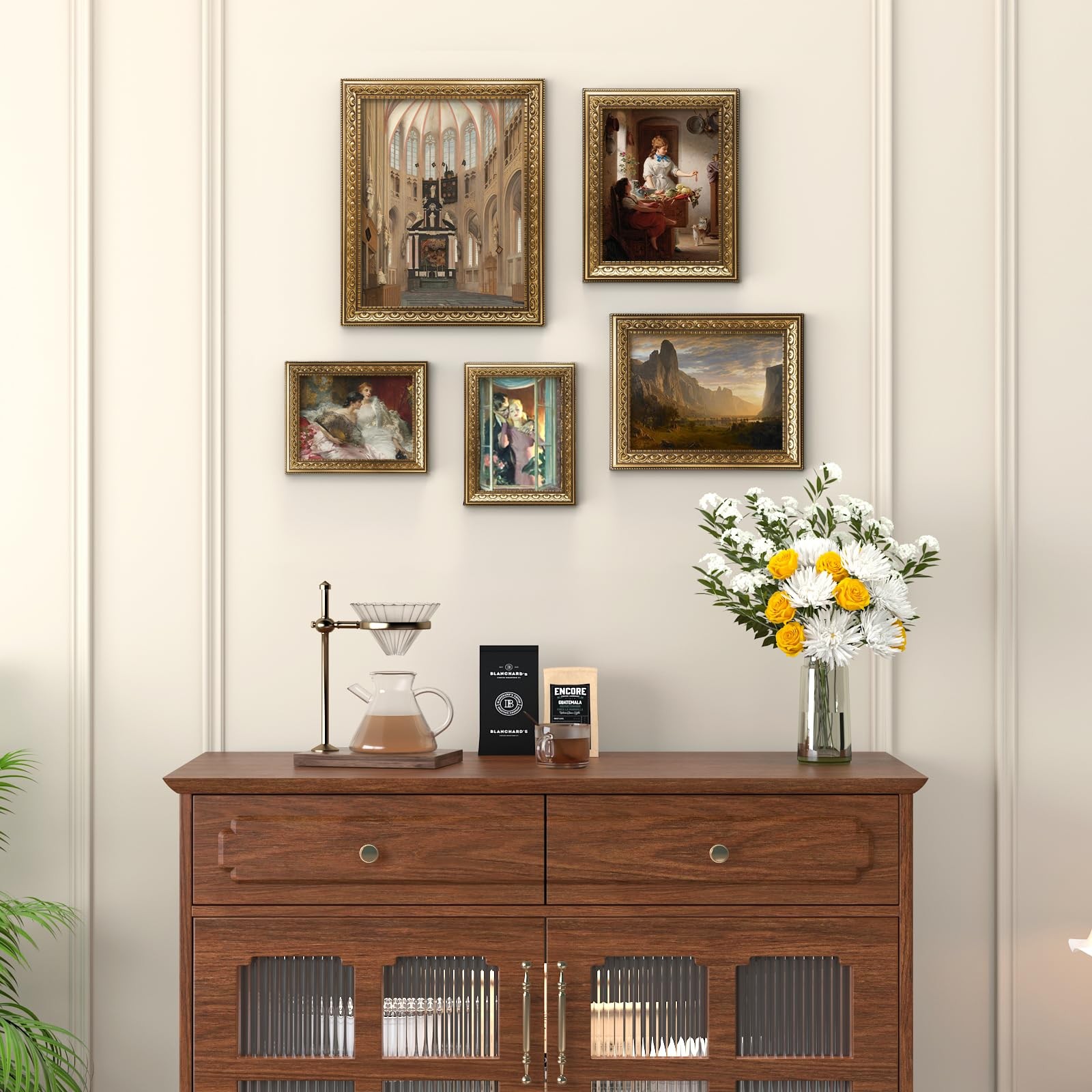 BSRHOME 11×14 Vintage Picture Frames,Antique Frame 1Pack, Gold