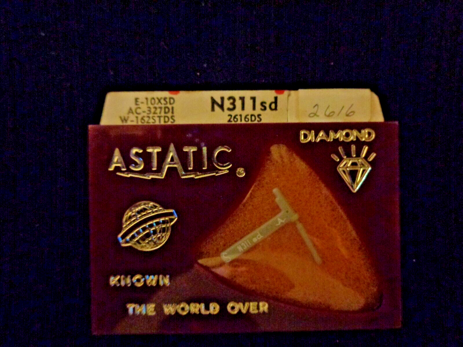 Astatic Needle W-162STDS Diamond Stylus Record Player Turntable # 2616DS N311sd