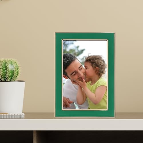Lawrence Frames Metal Frame, Polished Enamel, Green, 4×6 4X6, Green