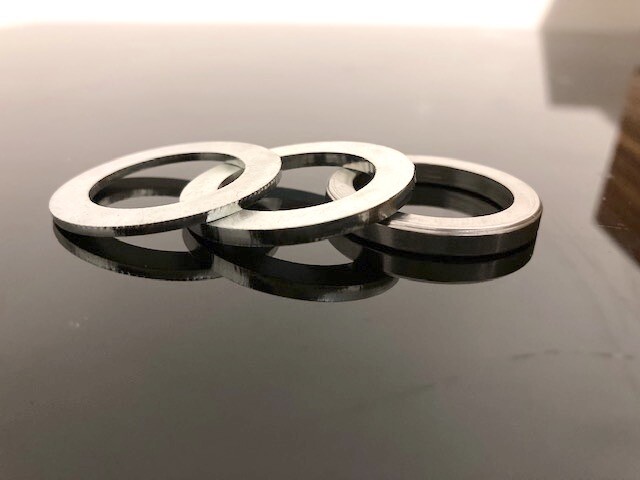 Spacers (Shims) for Rega and many other tonearms (1.5, 2.5 and 4.0mm in one set)