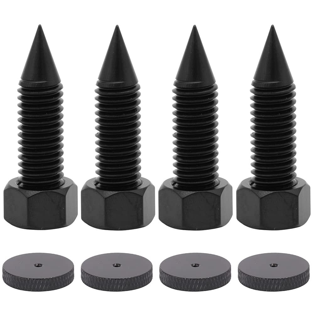 Speaker Spikes Floor Protectors 4 Pack M6 Adjustable Isolation Spikes