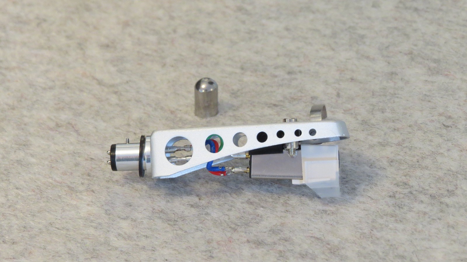 New SME type silver aluminum turntable headshell Audio Technica Phono Cartridge