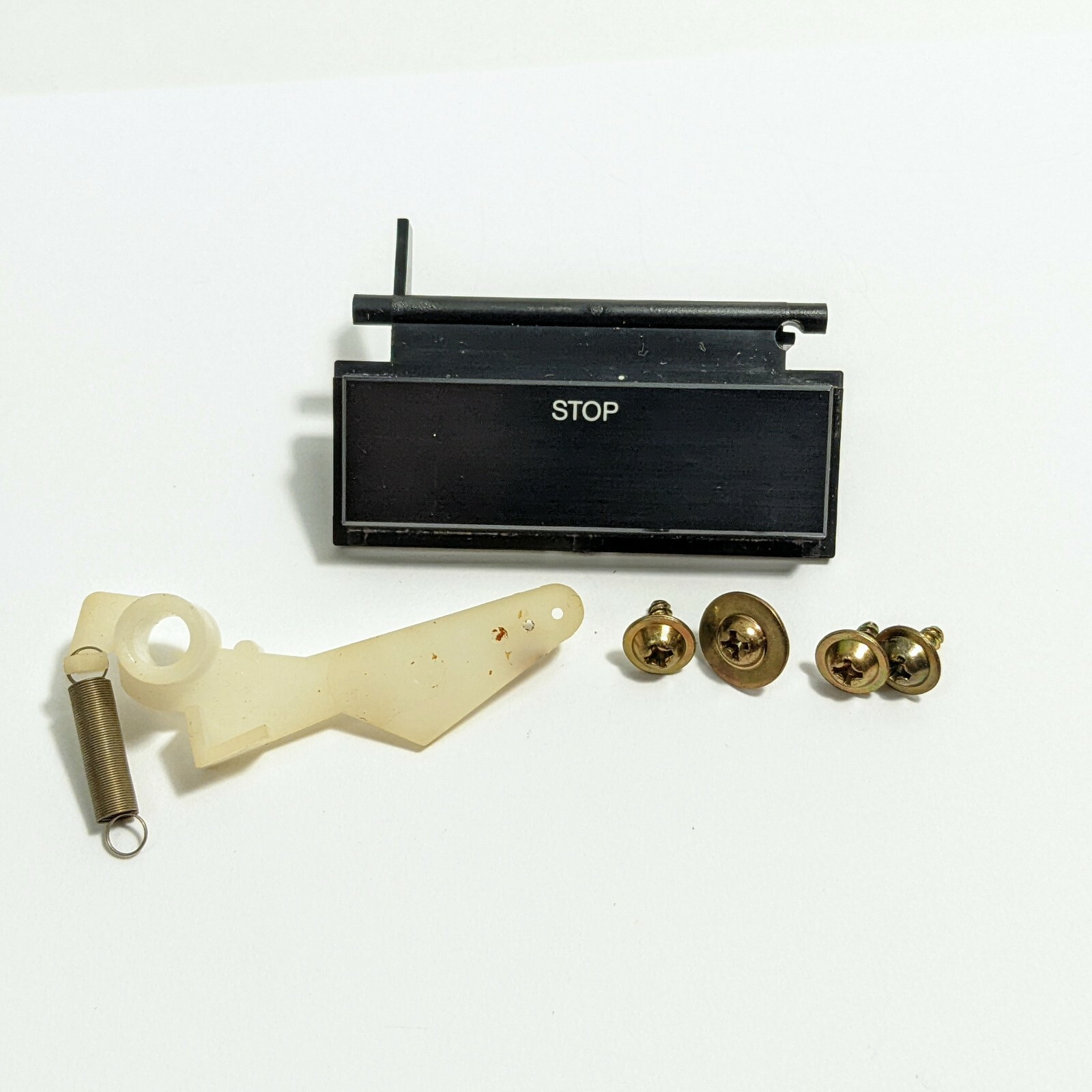 JVC L-AX3 Turntable Parts Stop Knob Button Assembly Tested