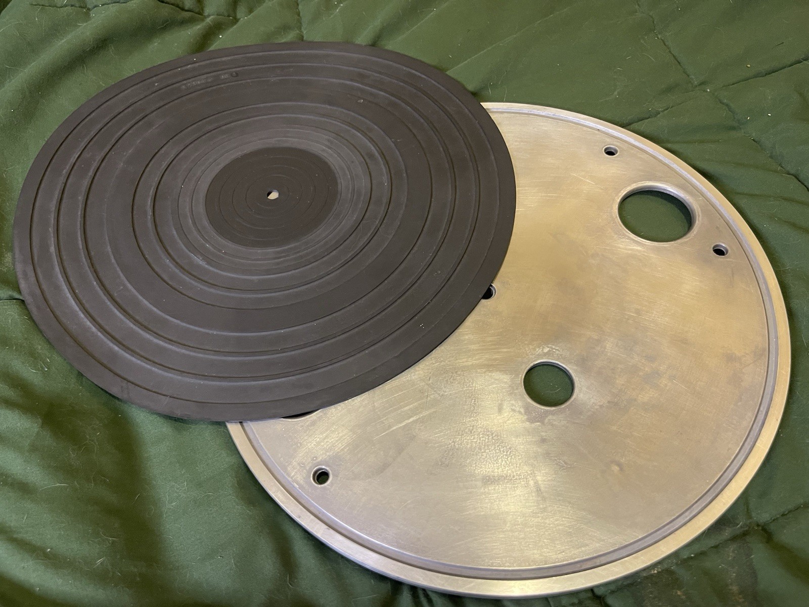 JVC L-A31 Turntable Platter and Record Mat Replacement Parts Genuine OEM