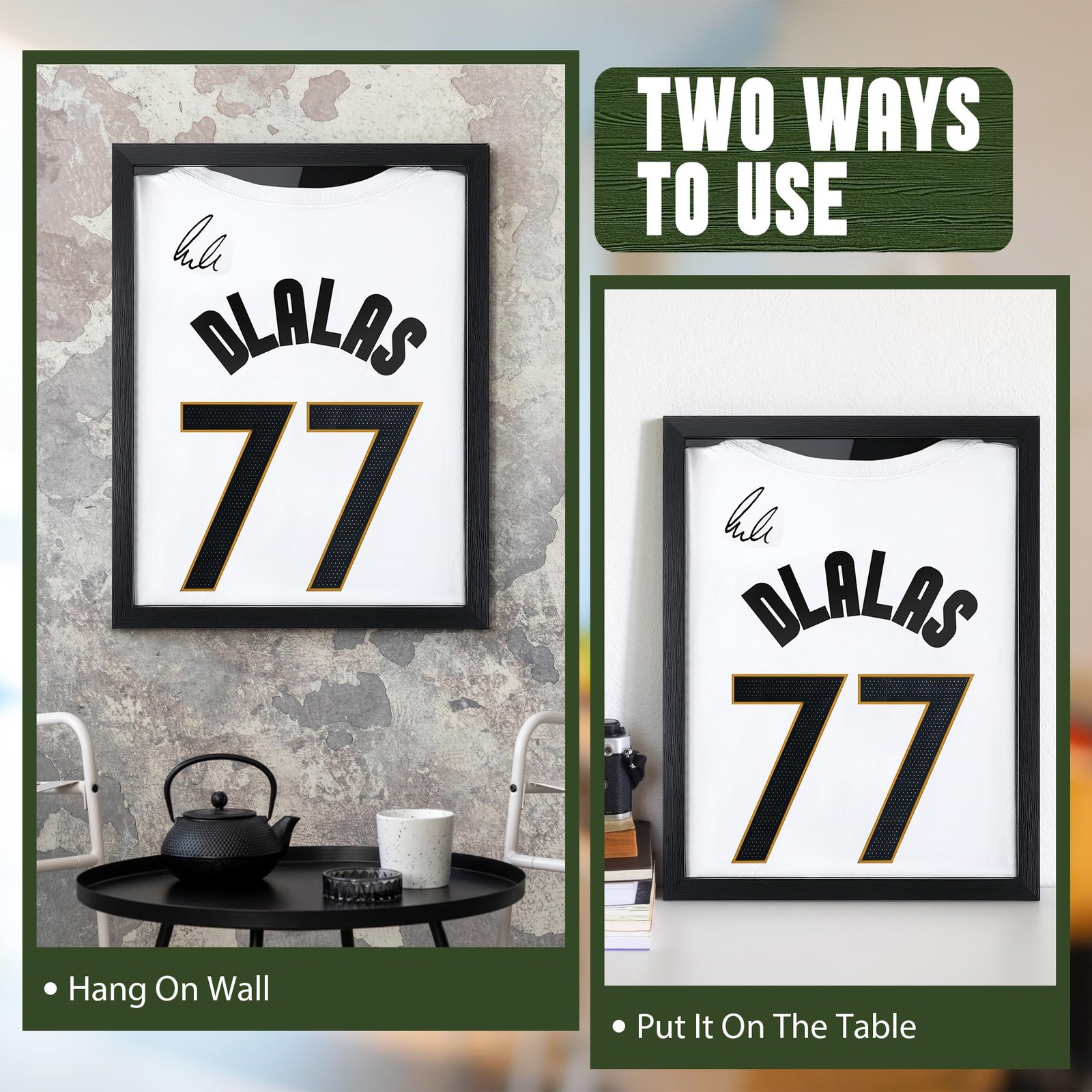 1 Pack T Shirt Display Frame, 18” X 14” Black Imitation x 14”,
