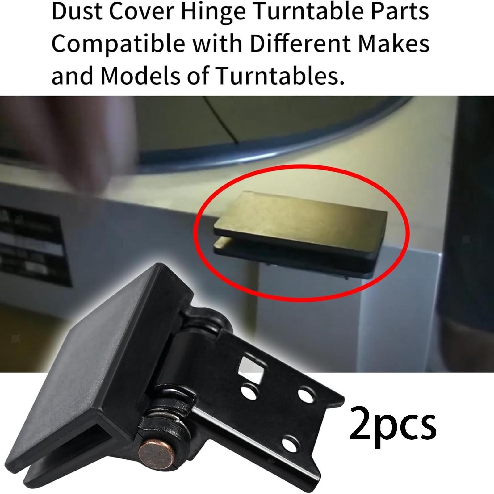 2x Dust Cover Hinges Effective Cleaning Vinyl Record Player Dust Cover Hinge