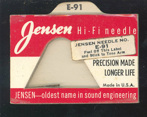 Jensen E-91 Electro-Voice S-13 needle – 33 45 78 rpm Sapphire