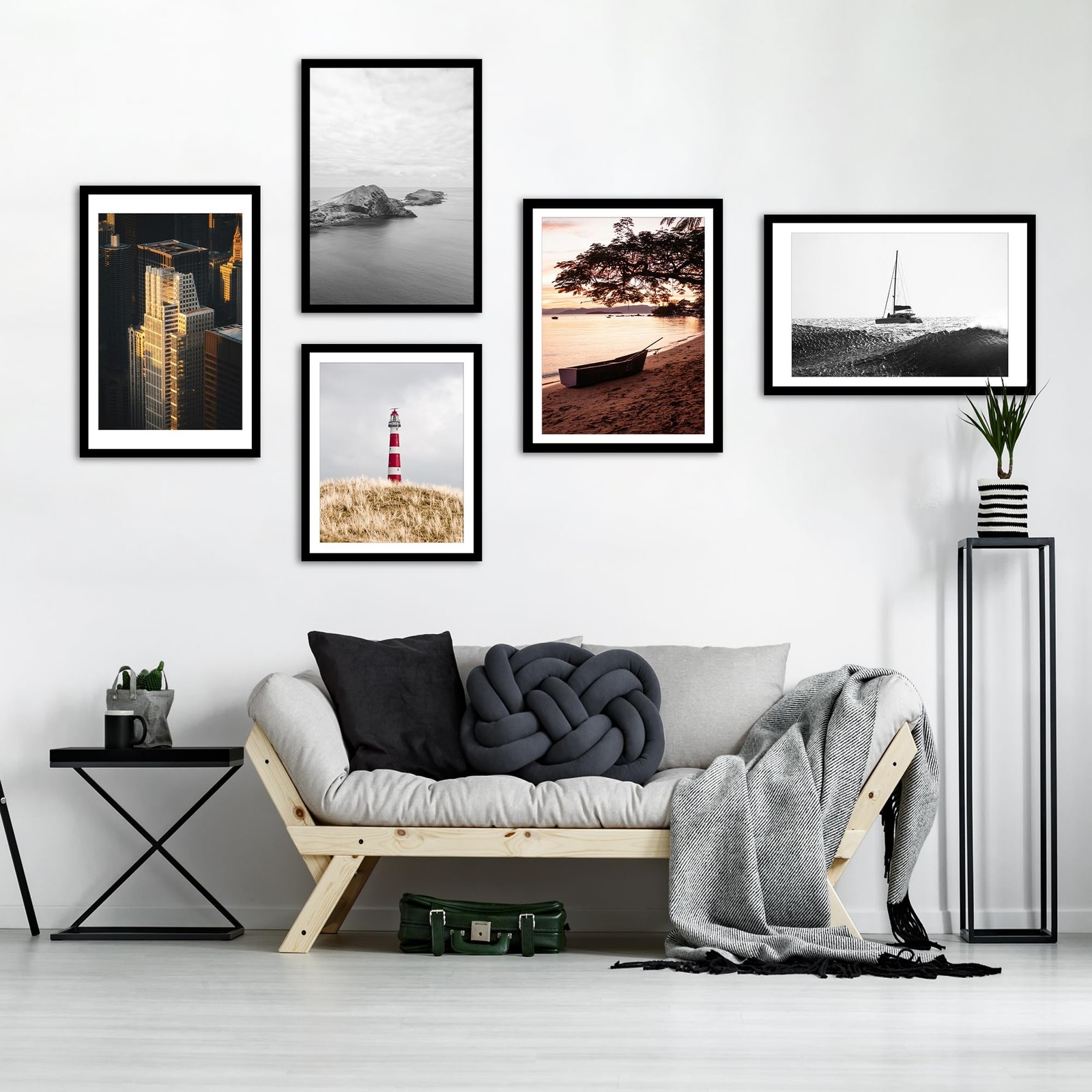 iRahmen 22×28 Poster Frame Set of 2 with Plexiglass, Black 22X28, Pure