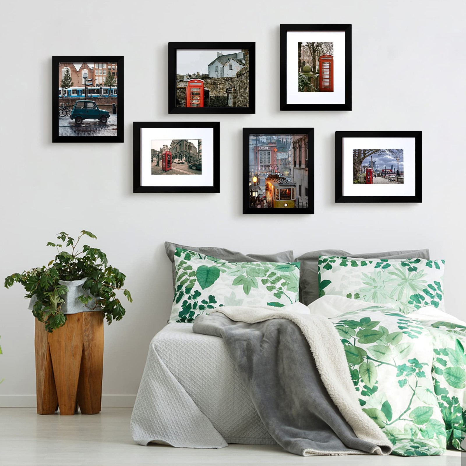 BESCRCL 8×10 Picture Frame Black Set of 6, Display Pictures 5×7 8×10,