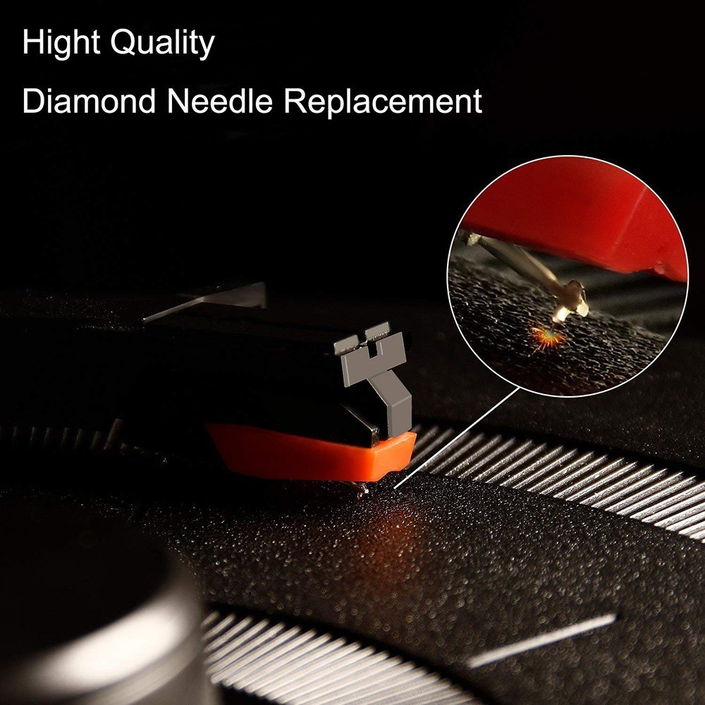 3Pcs Replace Diamond Stylus Record Player Needle For LP Turntable Phonograph