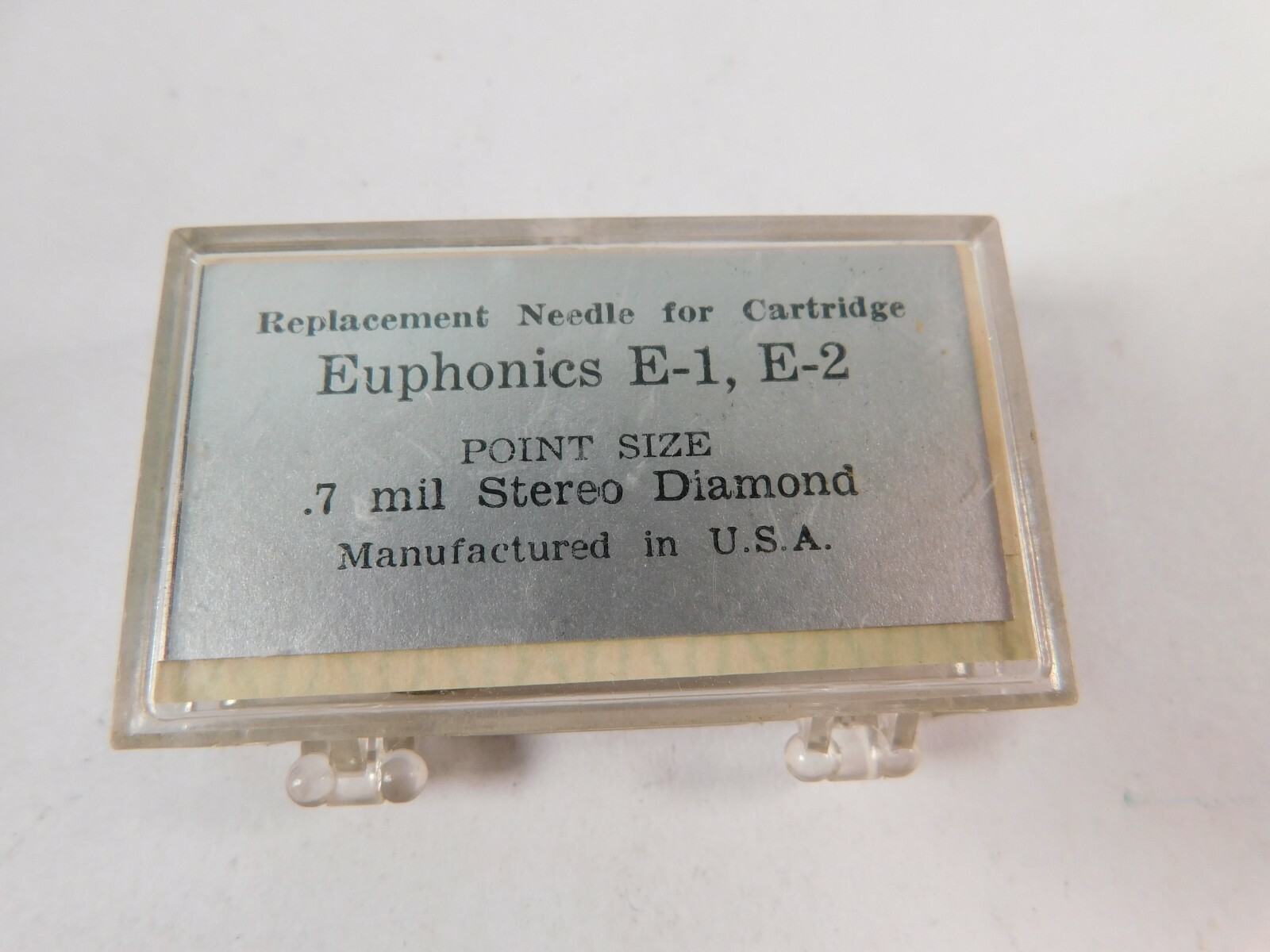 Vtg NOS Pageant Phonograph Record Needle EU 70-SD For Euphonics E-1 E-2