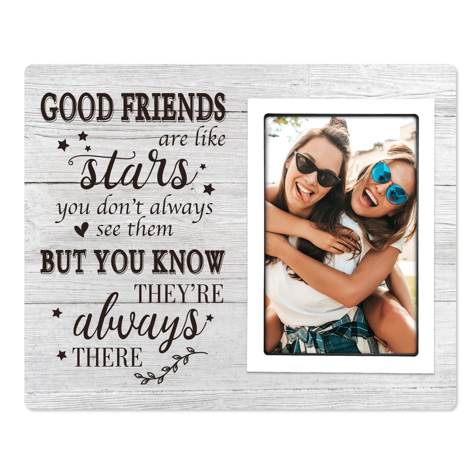 SteadStyle Best Friend Picture Frame – Good Friends Are 27 x 20 cm, Wood 38