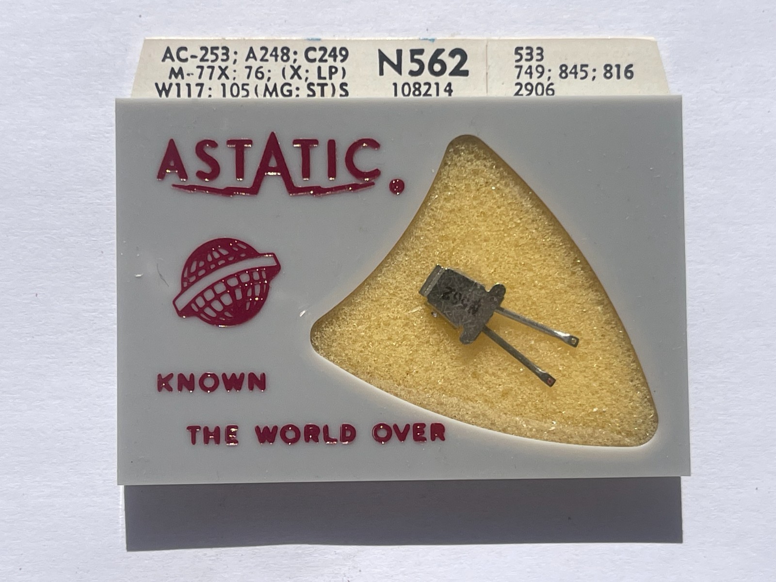 Phonograph NEEDLE N562 533-SD for RCA 108215 RMP-200 106770-A, PS-16 643-SS73