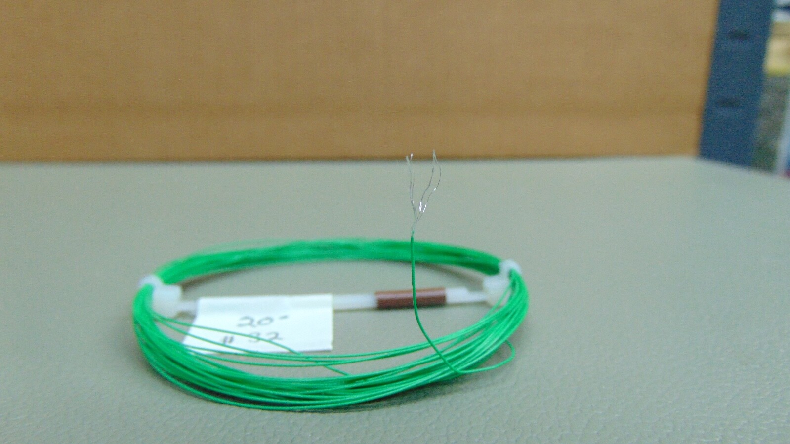 20 ft 32 AWG Silver Plated Copper PTFE Wire Green SPC Tonearm USA .0120 inch OD