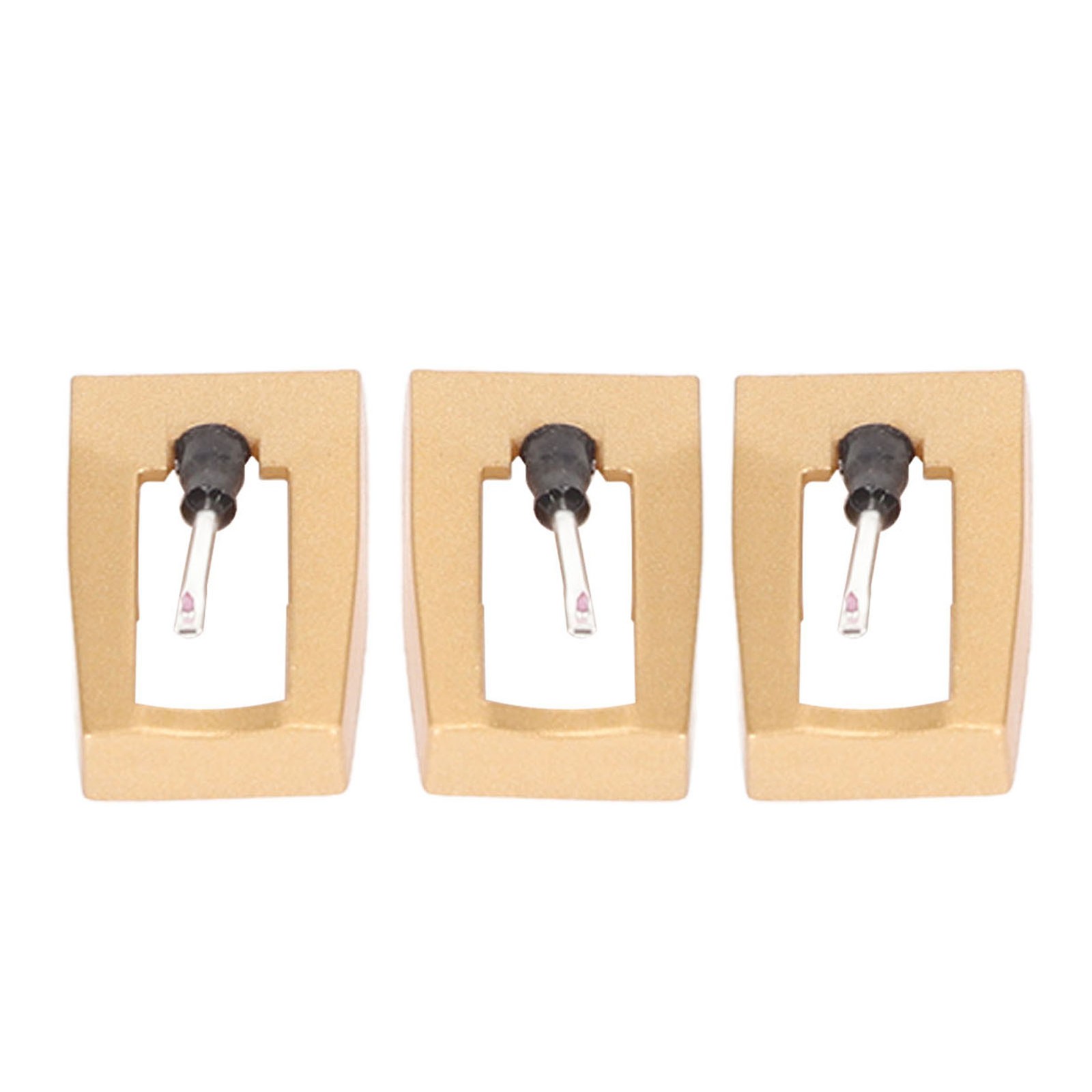 3pcs Turntable Record Needle High Performance For Music Lovers Gold