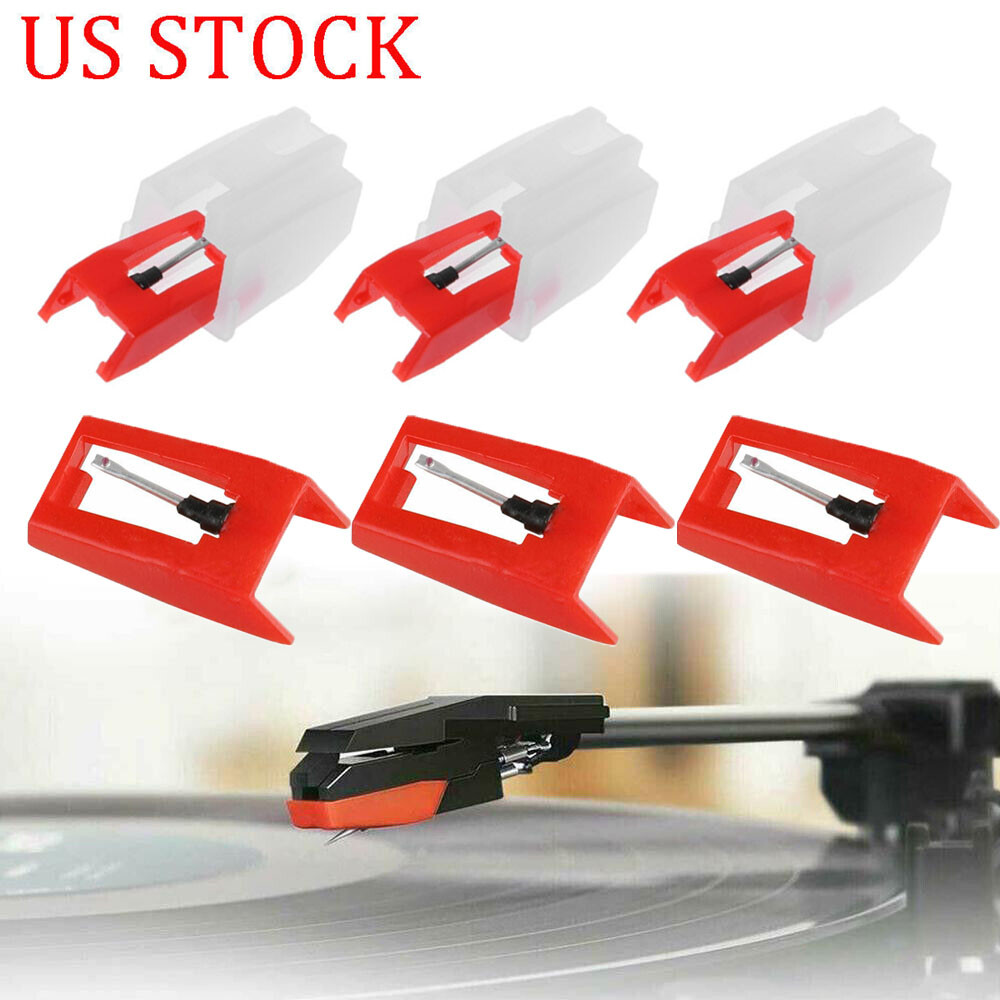 6x Diamond Replacement Vinyl Turntable Cartridge Needles for Crosley Phonograph