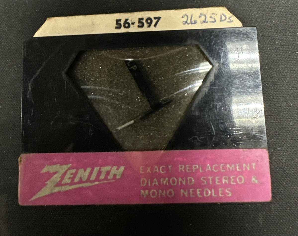 Record player cartridge stylus needle -56-597 -ZENITH