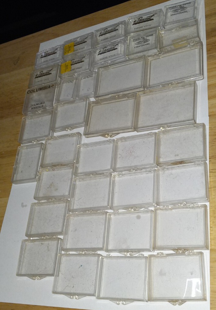 Lot of 36 Jewels Cases for Stylus Empty Needle Boxes – Used