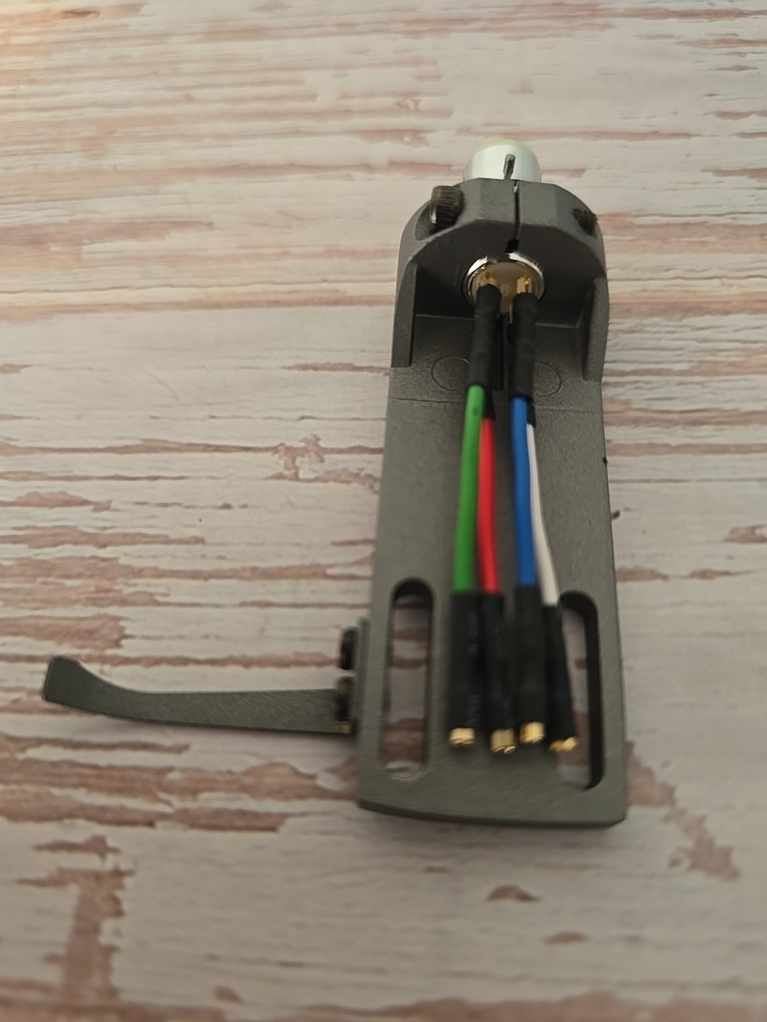 Aluminum Magnesium Headshell Azimuth Adjust 2 Lock Pin HSE Incl Hardware Gray