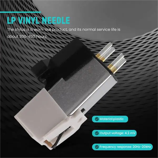 Dynamic Turntable Magnetic Cartridge For Audio-Technica AT3600L AT3600 W/ Needle
