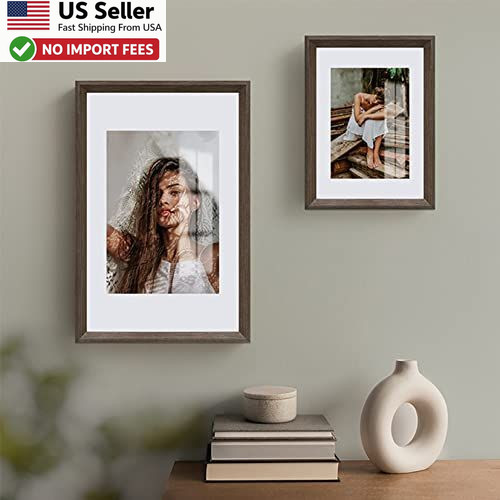 Prudiut 15 Pack 5×7 White Picture Mats Bevel Cut for 4×6 Photos Art Kit FROM USA