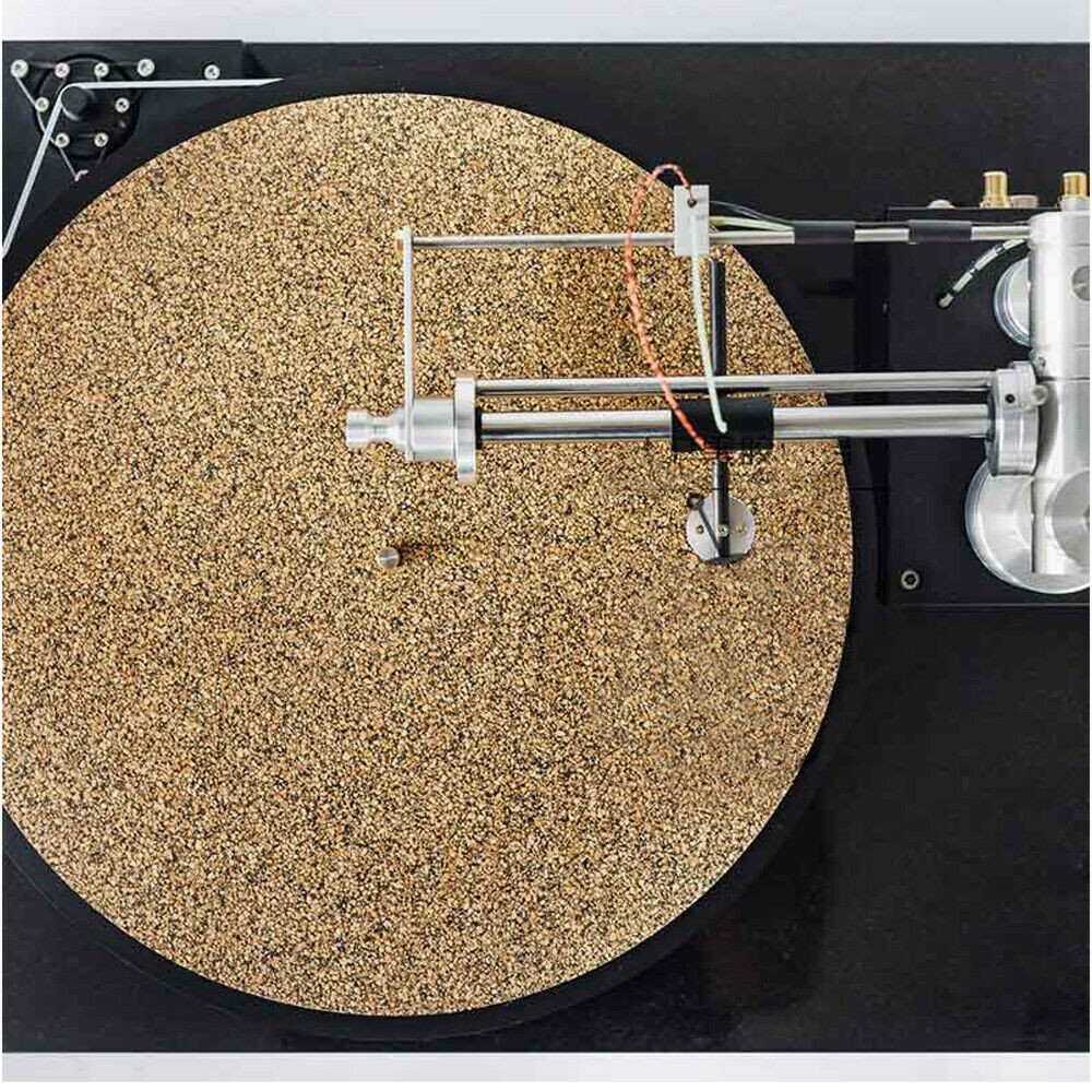 Cork & Rubber Turntable Platter Mat Disc Vinyl Record Player Anti-static Pad F