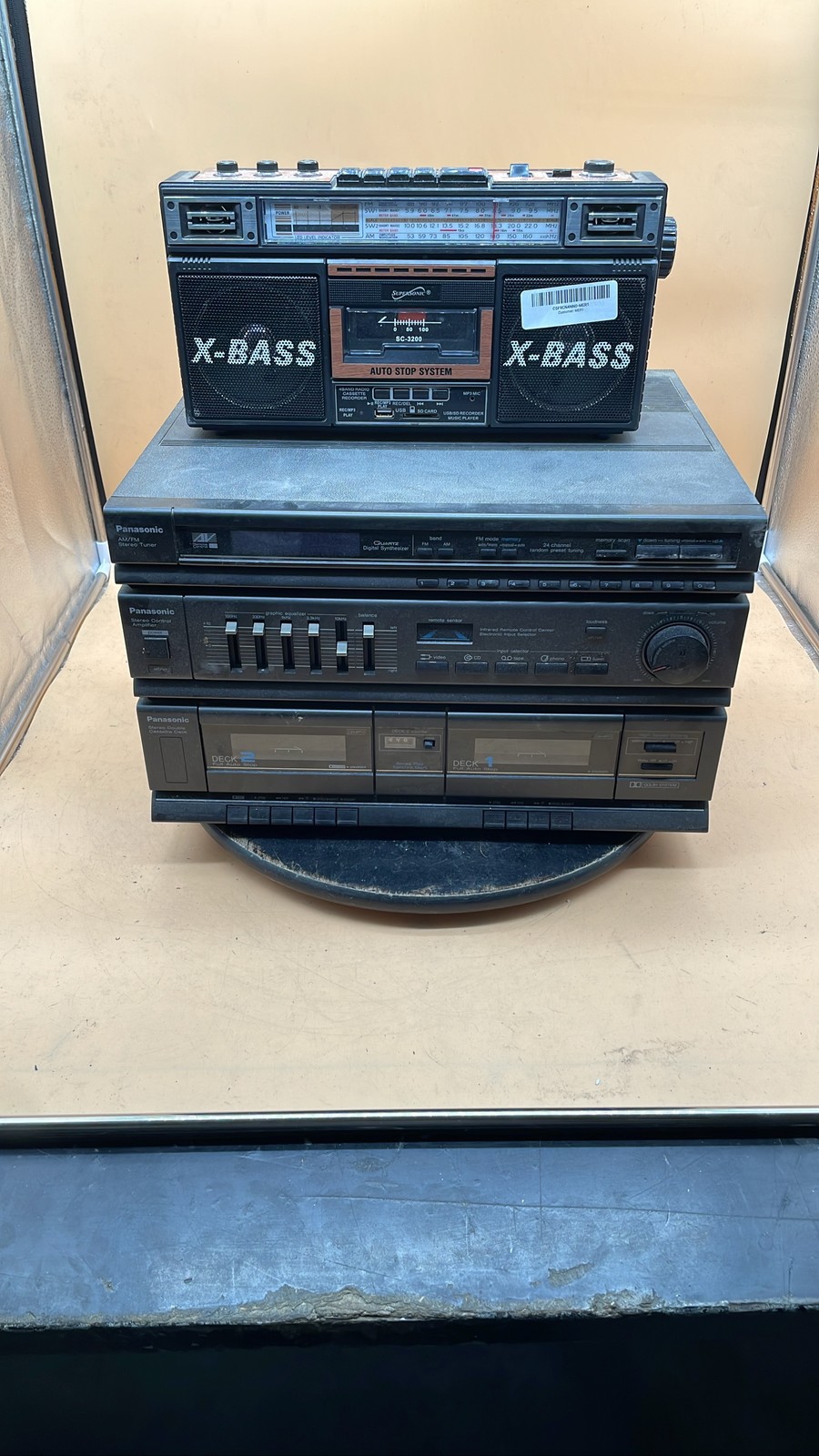 Panasonic SA-H80 Control Amplifier & Supersonic SC-3200 Recorder Player Unit