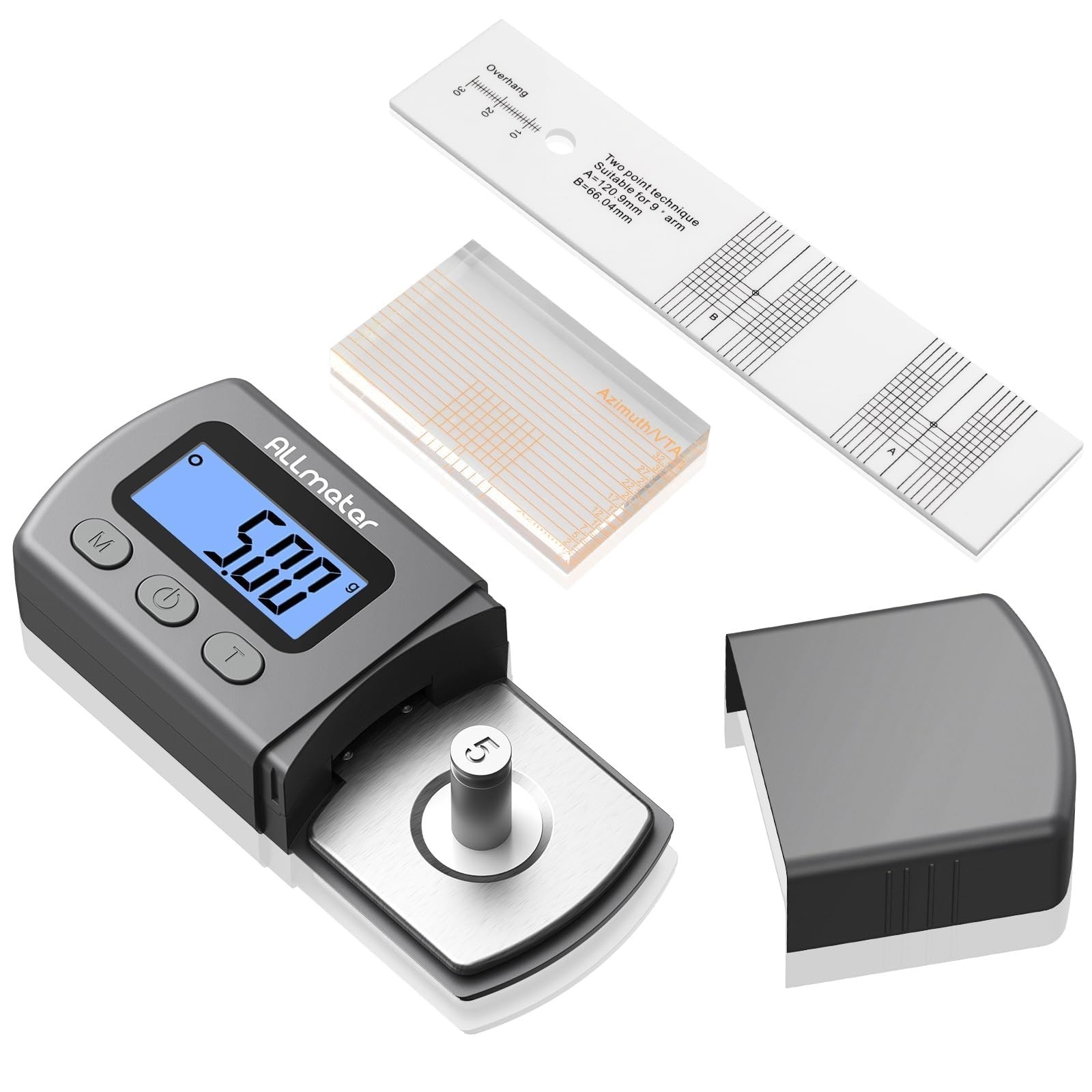 High-Precision Digital Stylus Gauge for Turntable Setup – 0.01g Accuracy, VTA Ru