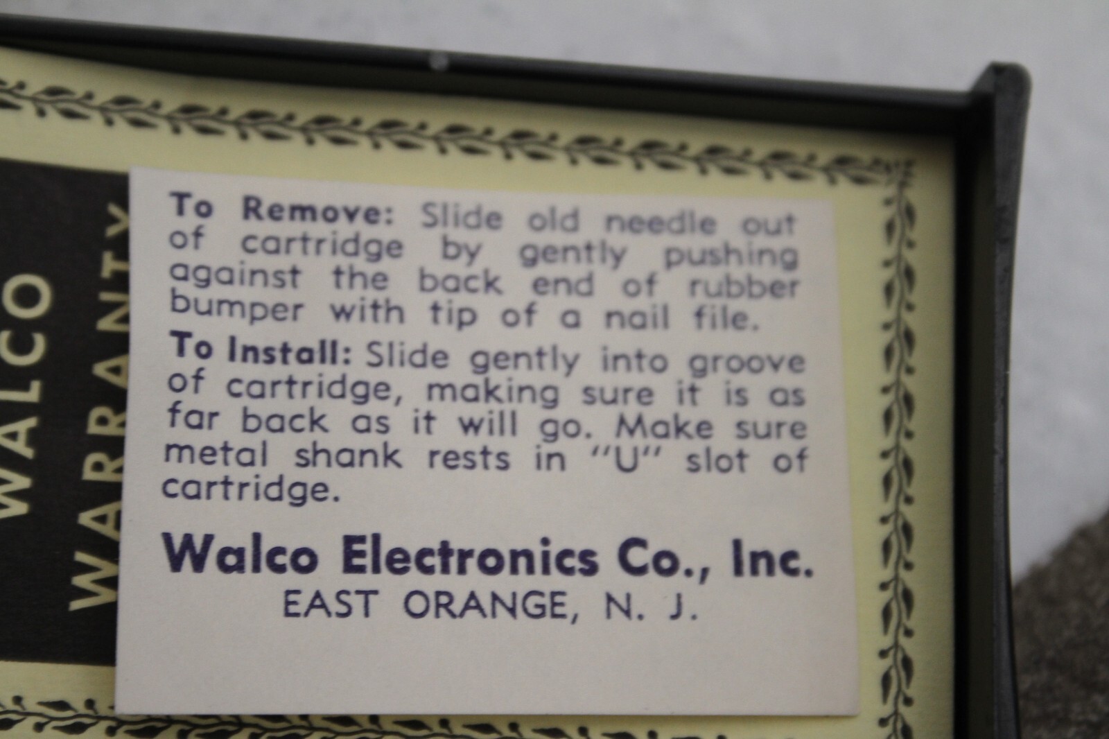 Replacement Diamond Stylus Walco #W- 147STD Mono Stereo Needle
