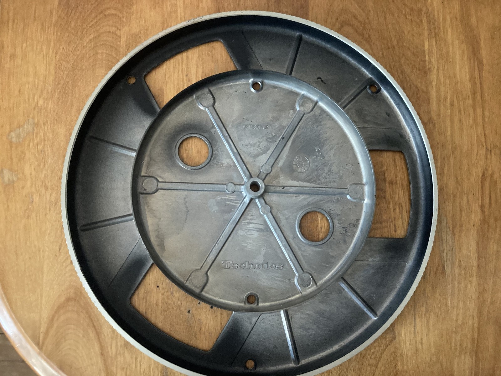 Vintage Technics SL-B1 SL-B2 K Turntable Part Original Metal Platter SFTE301-02