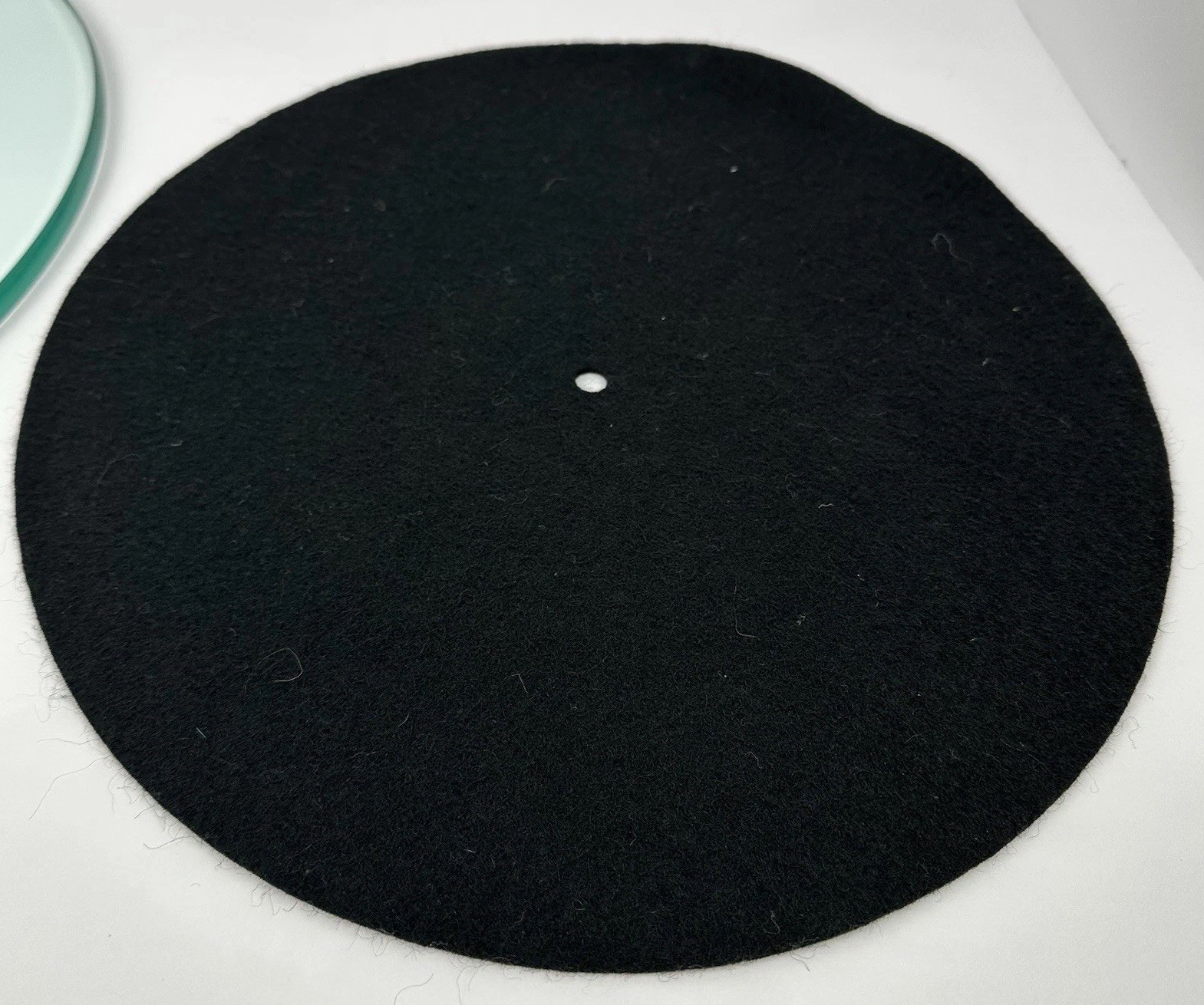Vintage Systemdek IIX Turntable Glass Platter w/ Felt Mat OEM Record Player Part