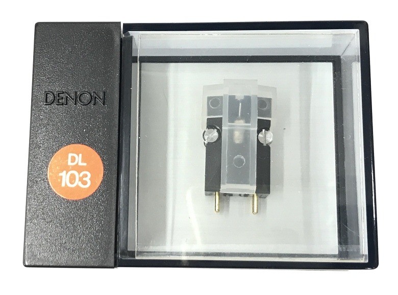 DENON DL-103 MC Moving Coil Phono Cartridge Stereo Turntable w/ Box Manual Used