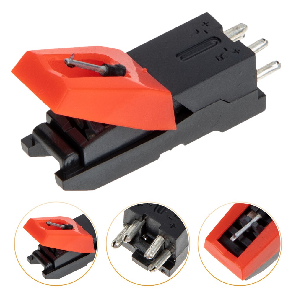 Easy Install Red Record Player Stylus Needle with Strong Tracking Ability