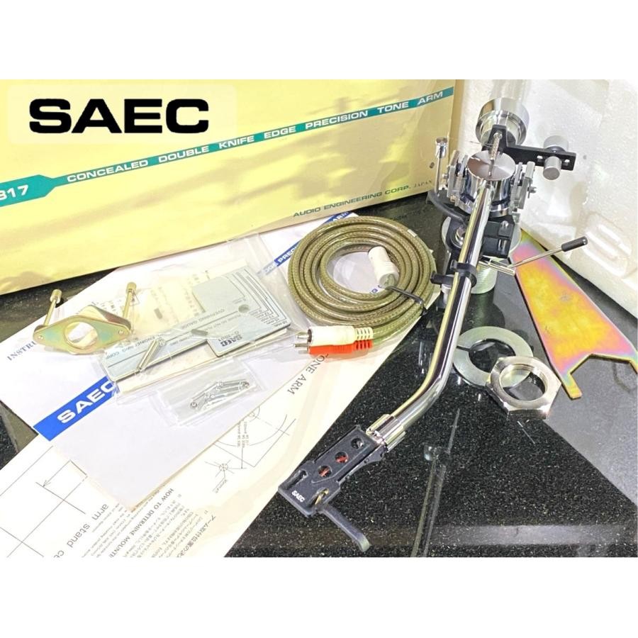 DDP Rare SAEC WE-317 Double Knife Edge Tonearm G-1001 OB Serviced EXC+ JAPAN