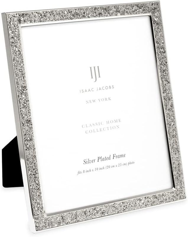 Isaac Jacobs 8×10 Silver Metal Glitter (Vertical & 8×10,
