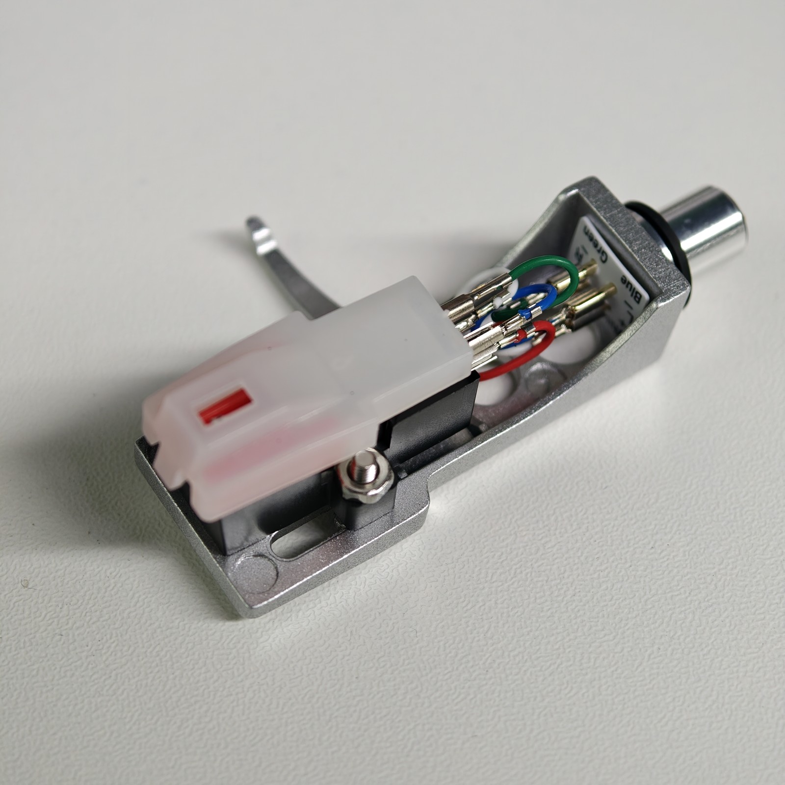 1PCS NEW SILVER TURNTABLE HEADSHELL + MG-09D CARTRIDGE + NEW NEEDLE SHM-II