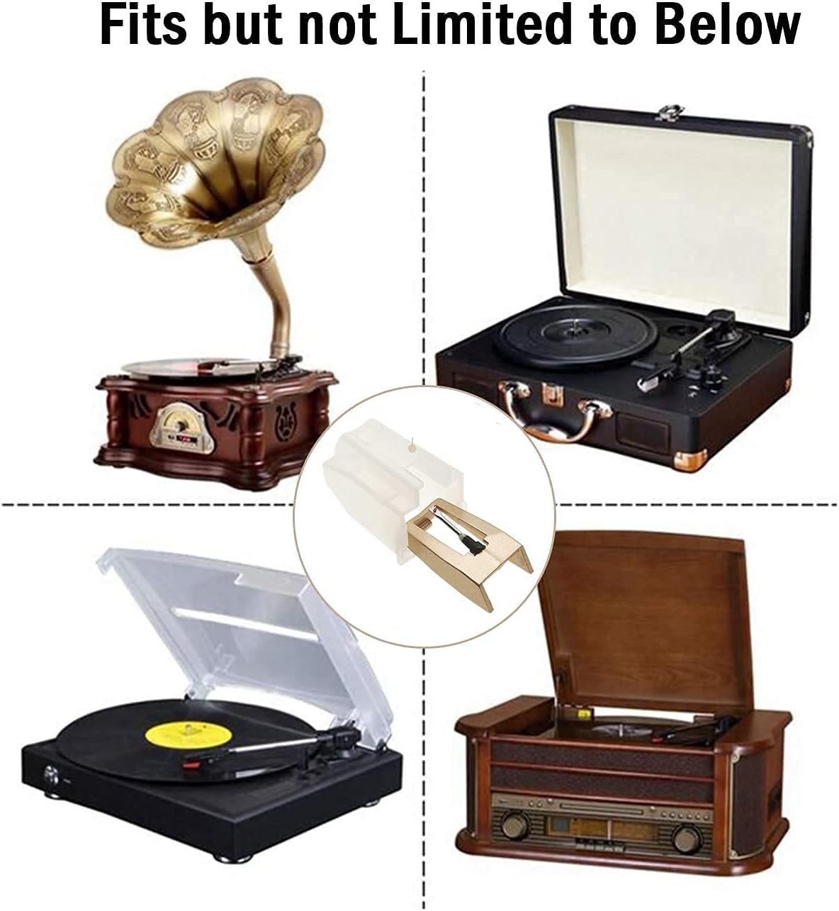 Record Player Needle, Upgraded Golden Record Needles Stylus Replacement for Cros